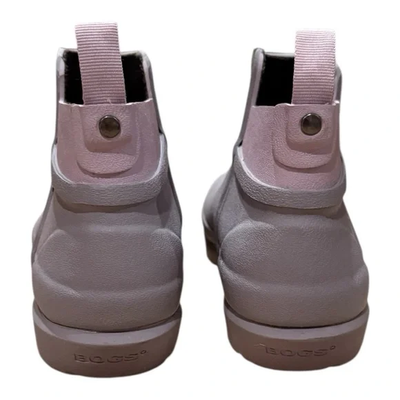 BOGS Flora Chelsea waterproof bootie gray lavender 8 NEW - Picture 5 of 7